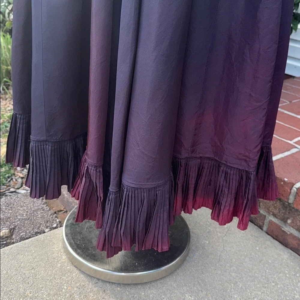 Vintage 1960’s Dorothy Bullitt Deep Purple/ Burgundy Taffeta Gown